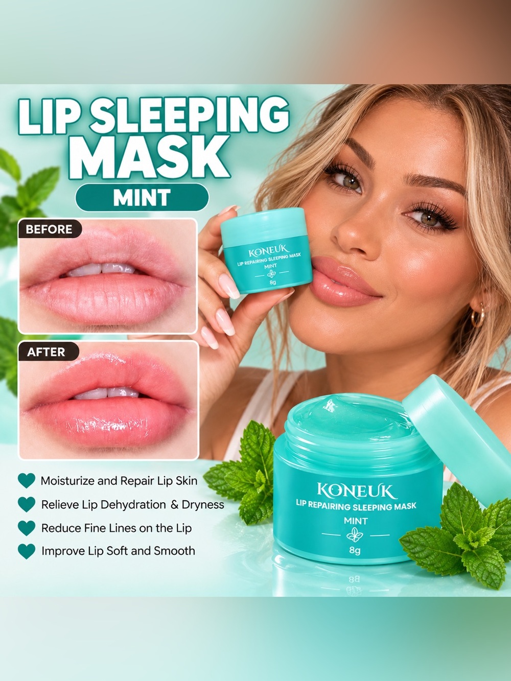 Mint Lip Sleeping Mask - Hydrating Overnight Treatment